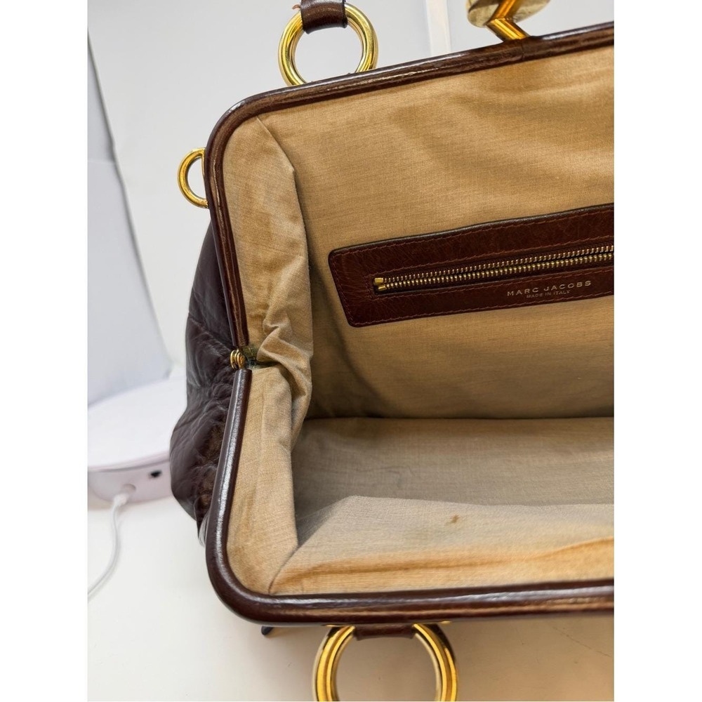 Marc Jacobs Espresso Chocolate Brown Patchwork Quilted Leather Vintage Stam Bag - Picture 12 of 17